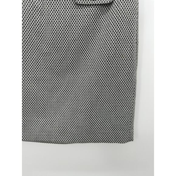 Ann Taylor LOFT Skirt Women 4 Black White Polyester Blend Side Zip Mini - Picture 3 of 8